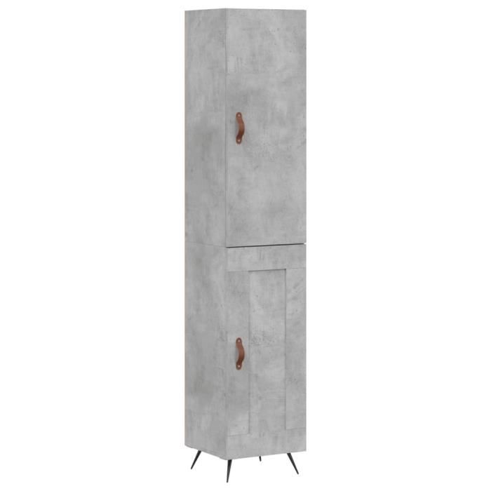 VidaXL Highboard Concrete Grey 34.5x34x180 Cm Engineered Wood 3199085