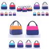 Spacious Lunch Bag Canvas Picnic Office Essential With Leakproof Thermal Handle