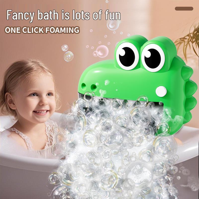 Crocodile Bubble Machine Bath Toy for Babies with Lights and Music