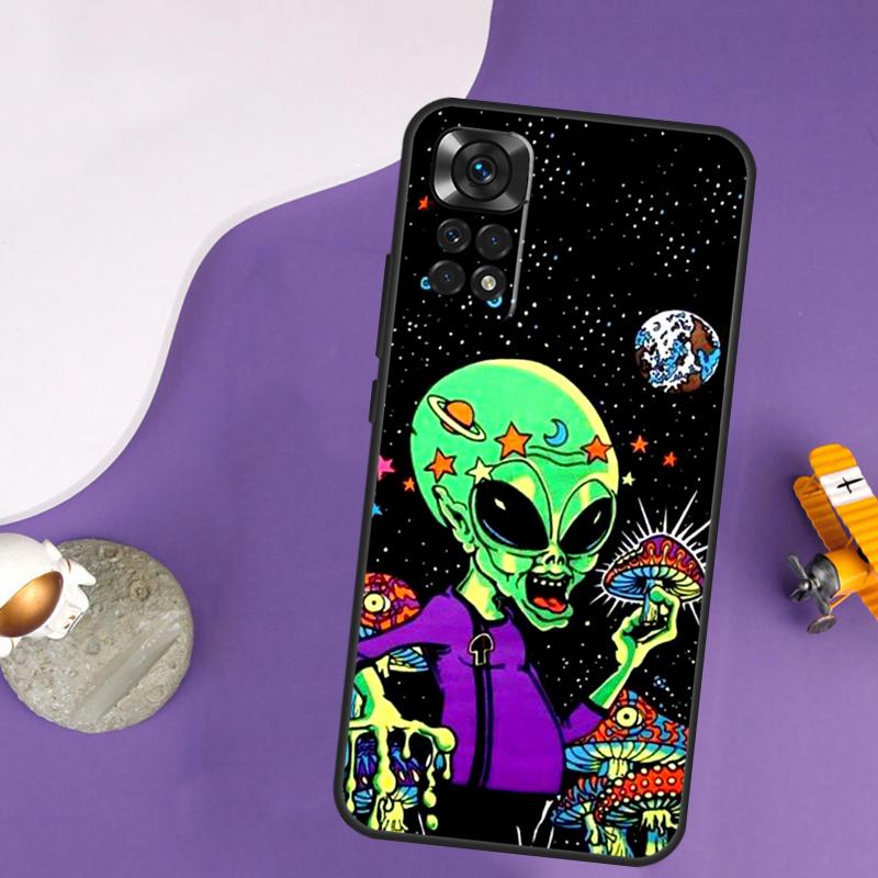 Alien UFO Case For Xiaomi Redmi Note 13 Pro 14 12 9 10 11 Pro 10S 11S 12S Redmi 13C 14C 10C 12C Cover