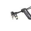 Cables Slim Audio Cable TA3F Female to Locking Right Angle Sennheiser EK 2000 Sony UWP Sound Devices 633 688 Balanced Output Alvin's Mini-XLR 3-pin -