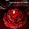 Rose-Scented Long-Lasting Romantic Candles for Low-Temperature Aromatherapy and Sensual Foreplay