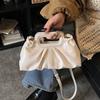 Hochwertige Tasche Damen Retro Plissiert Ein Schulter Crossbody Gesellschaftsperson Temperament Abendgarderobe Abendessen