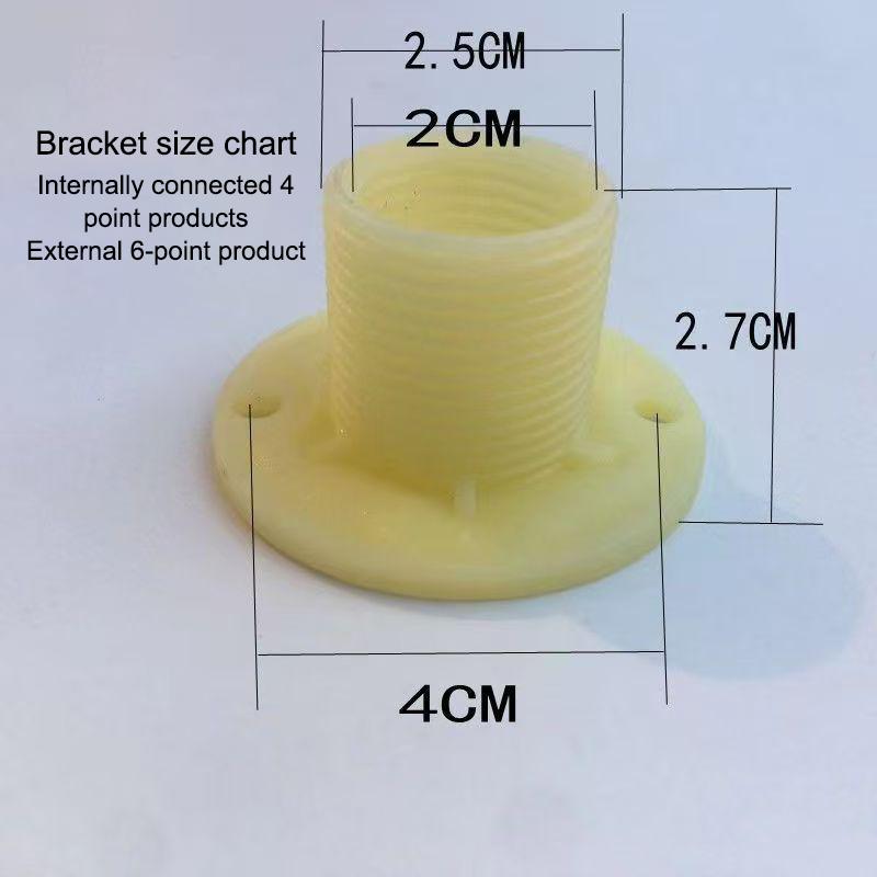 20PCS Lightweight Plastic Screws for Stress-Free Installation of Shower Heads and Faucets External Threaded