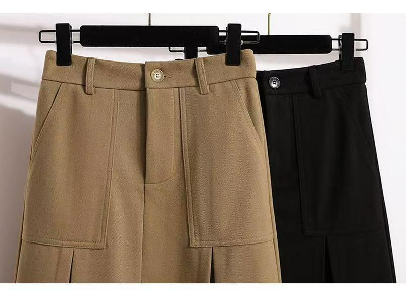 2025 Plus Size Retro Midi A-line Skirt: High Waist, Slimming, Versatile Women's Fashion for Autumn/Winter