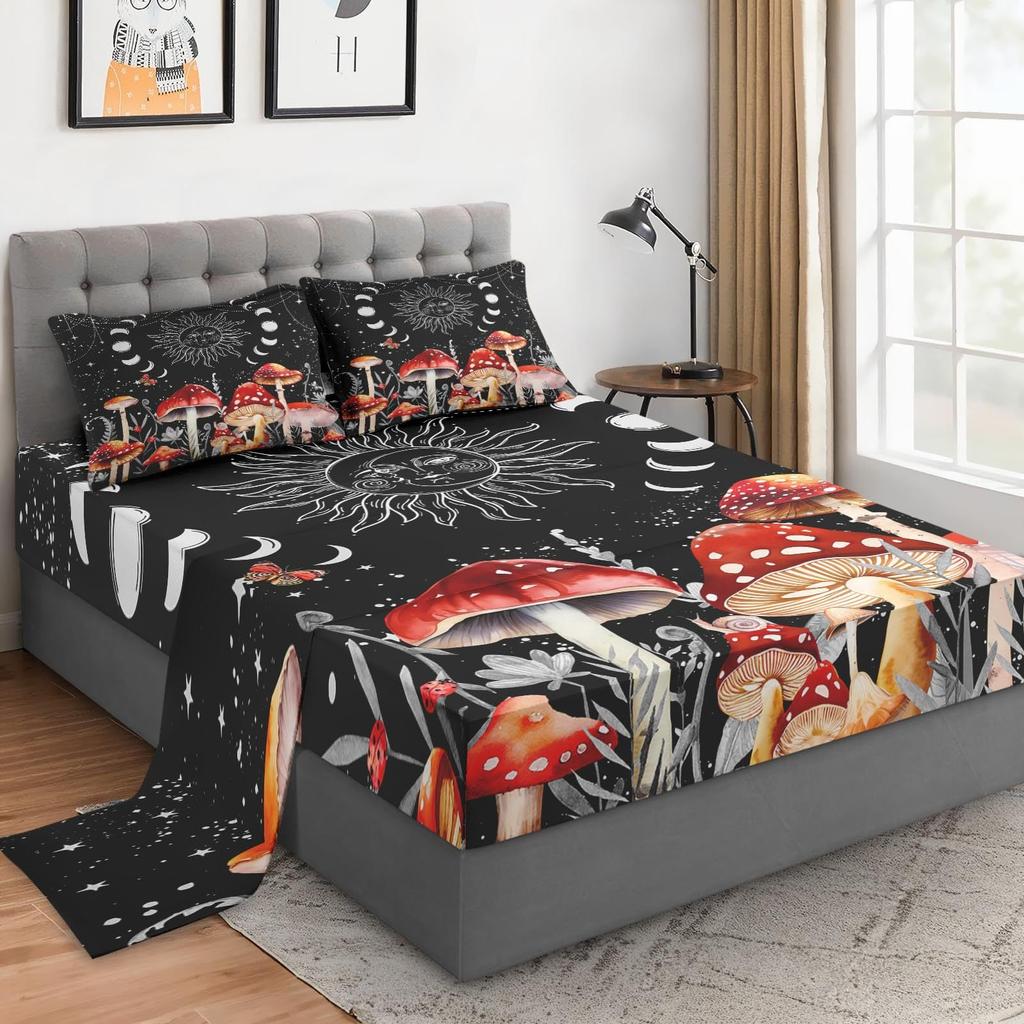 Wild Forest Animal Pattern Sheet Four-Piece Bedding Set Bedroom Dormitory Bedding Decoration