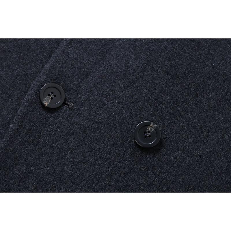 G·TENNA Men's TY28237 Long Cashmere Blend Suit Collar Coat