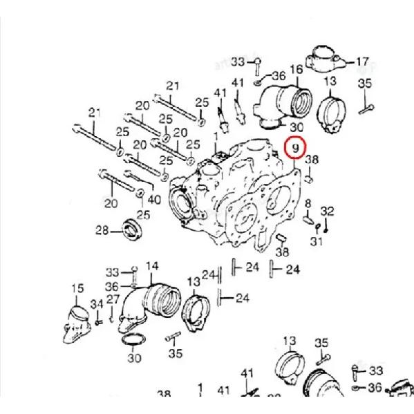 Motorcycle Cylinder Head Gasket for Honda GL1000 Gold Wing GL 1000 1976-1979