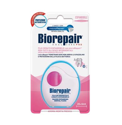 Expandierende Zahnseide-Floss Zahnfleischschutz mit Hydroxylapatit und Hyaluronsäure 30 m