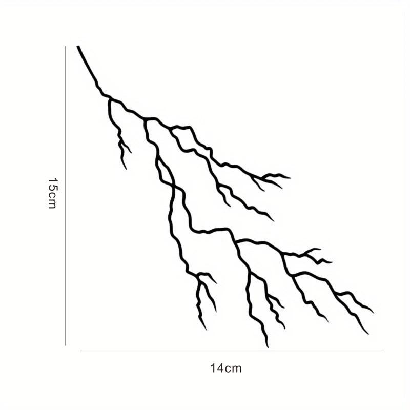Car lightning crack car sticker electric car motorcycle decoration scratches body latte sticker