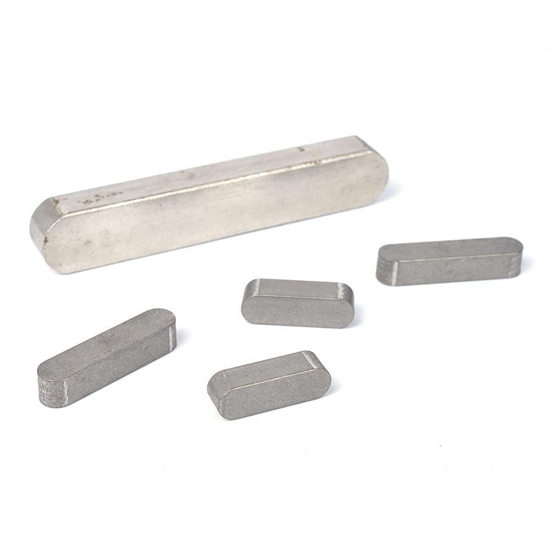 304 Stainless Steel Parallel Key Pins, Round Corner Type A, Square Keys GB1096 Standard M3-M12