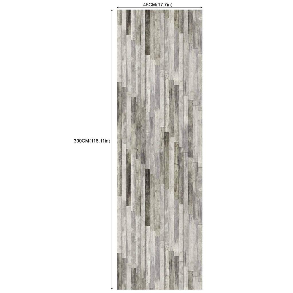 Fresh Wood Grain Living Room and Bedroom Background Modified Self-Adhesive Wallpaper (45cm *300cm)