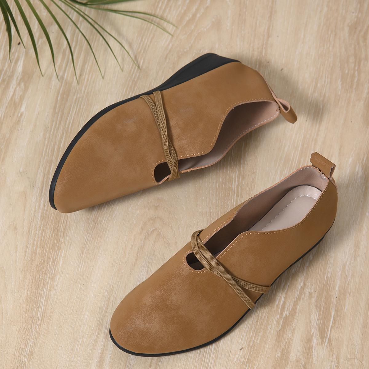 

Весенне-осенняя мода Новые универсальные туфли на мягкой подошве Одинарные туфли Нескользящие, дышащие и удобные Туфли 43 светло-коричневого