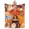 Karol G Tropicoqueta Blankets Quality Warm Soft Throw Blanket Winter Girls Boys Bedroom Pattern Bedspread