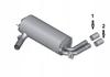 Auspuffendstück Schalldämpfer Für Bmw Chrom 70 Mm