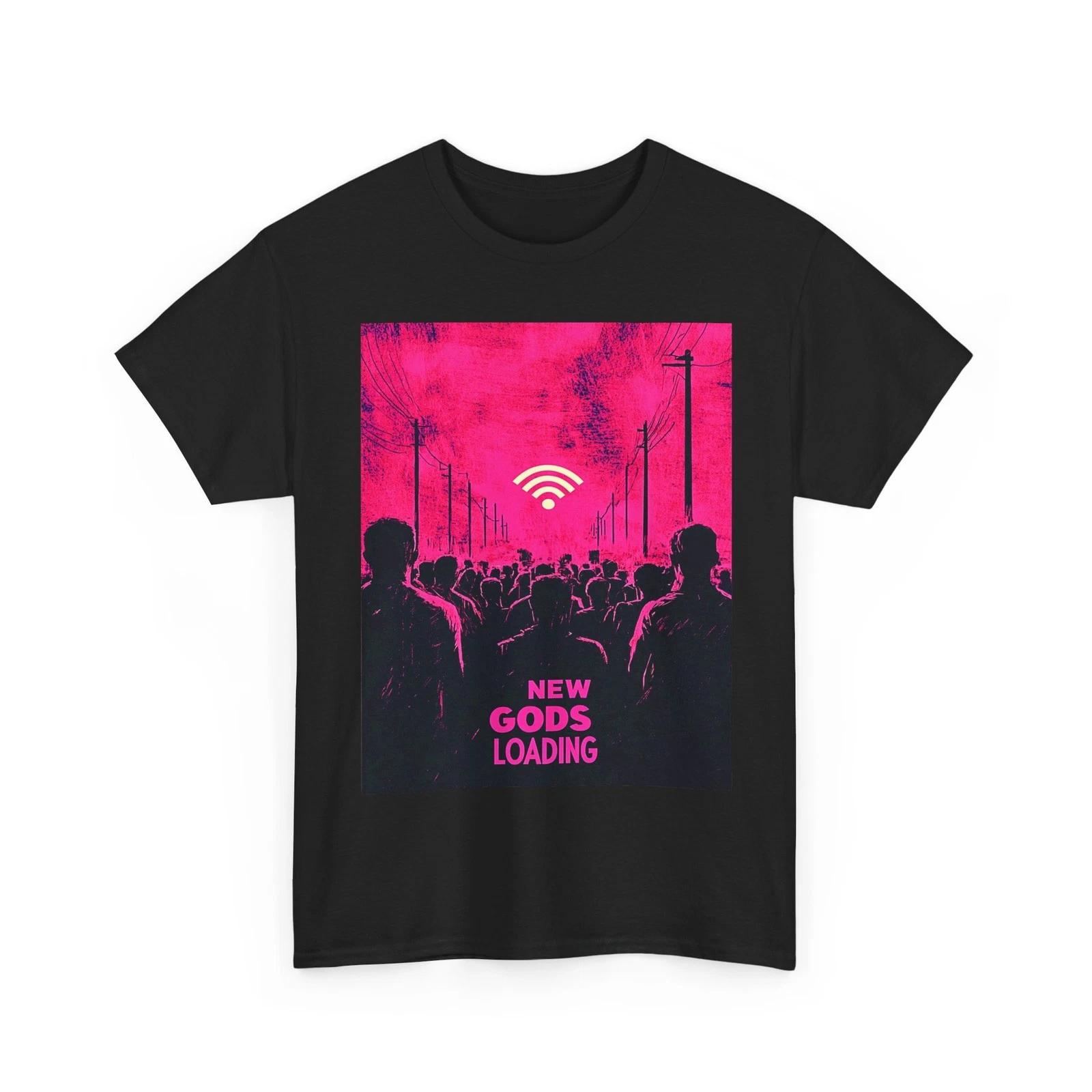 WIFI FUTURISTIC ART TEE Tshirt TECH GIFT MEN WOMEN SHIRT ROUTER GODS CONSPIRACY L