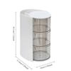 Large Capacity Jewelry Organizer Box 3-Layer Cosmetic Storage Box Makeup Brush Holder  Beauty Egg