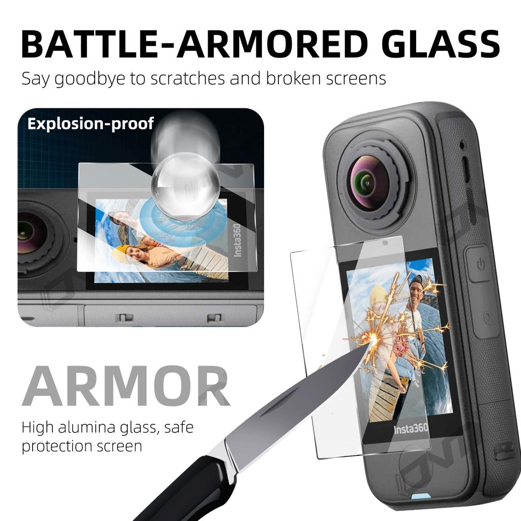 Tempered Glass for Insta360 X4 Air Screen Protector Glass 9H Premium HD Anti-scratch Film Insta 360 X4 Air Camera Accessories
