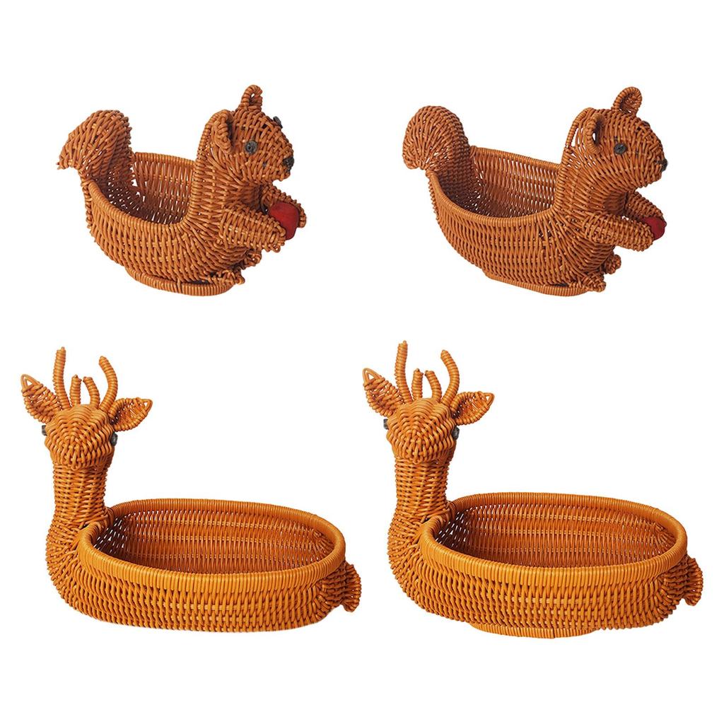 Tierförmiger Obstkorb, Handgefertigter Multifunktionaler Snackhalter, PP-Material für Zuhause und Küche, Glatte Kanten