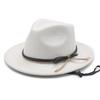 Vintage Western Cowboy Hat, Hot Selling Suede Top Hat with Windbreak Rope Tibetan Sun Hat
