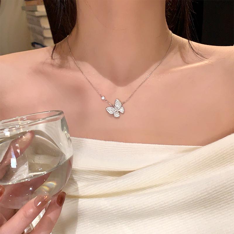 Japanese & Korean Style Geometric Titanium Steel Necklace - Women's Clavicle Chain Collection