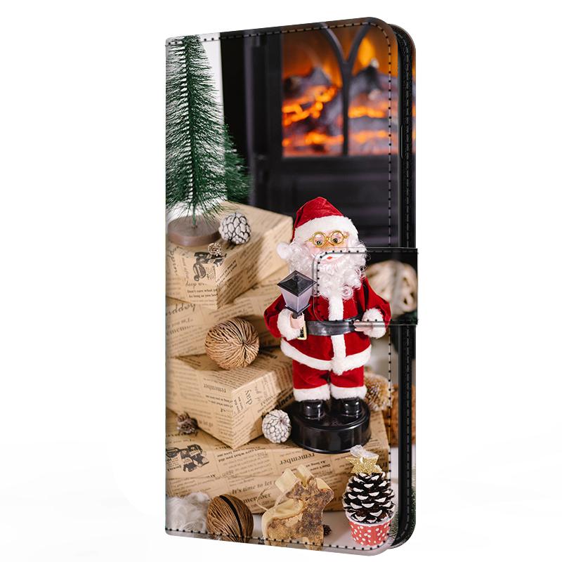 Leather Case For Honor 300 Honor300 Ultra Card Stand Book Cover For Magnetic Wallet Phone Bumper Merry Christmas Shell Flip Para
