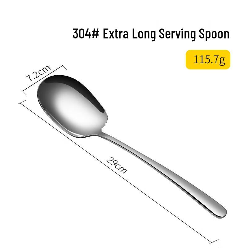 304 Stainless Steel Extended Handle Serving Spoon