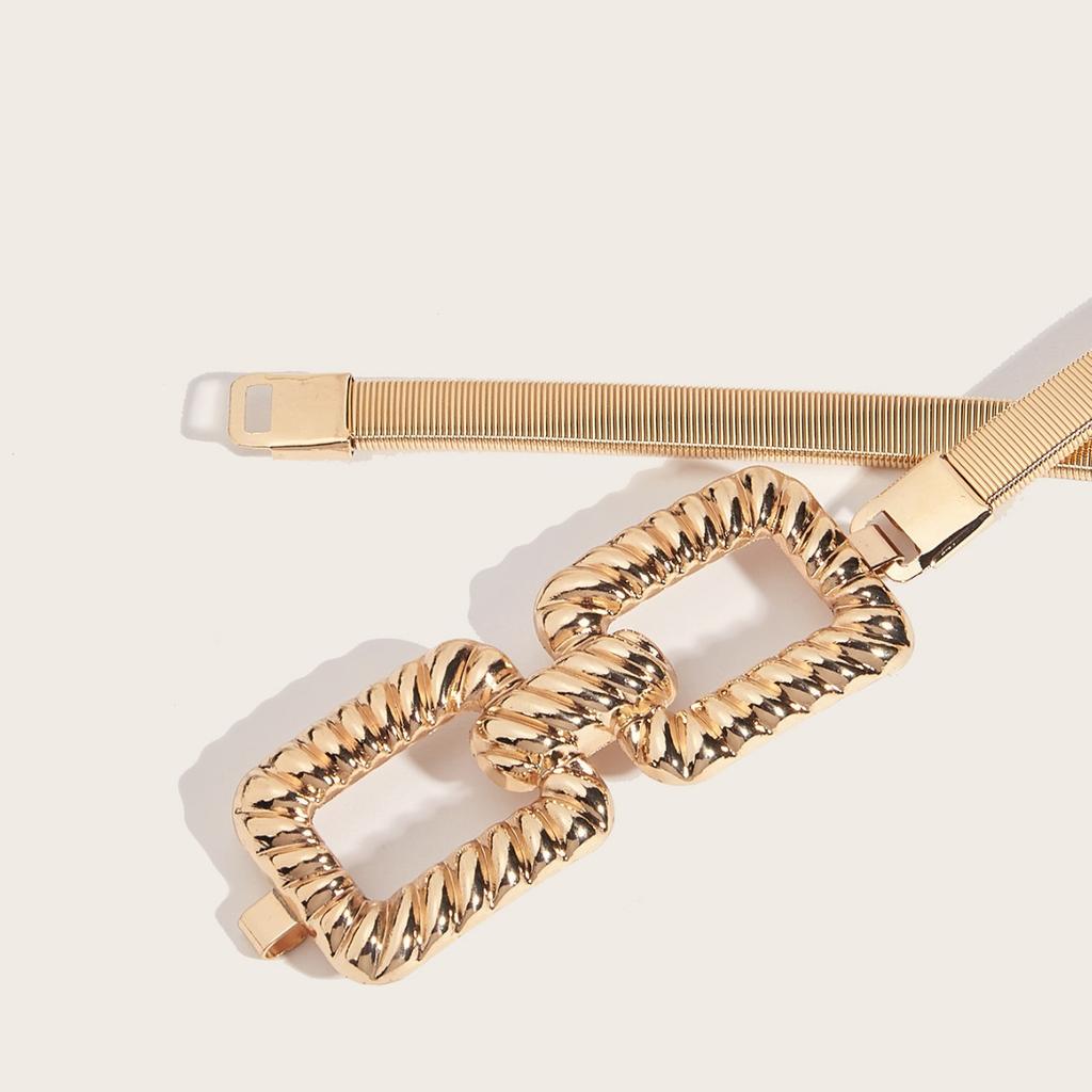 Metal Spring Belt Women'S Dress Shirt Sweater Elastic Elastic Waist Chain Waist Seal