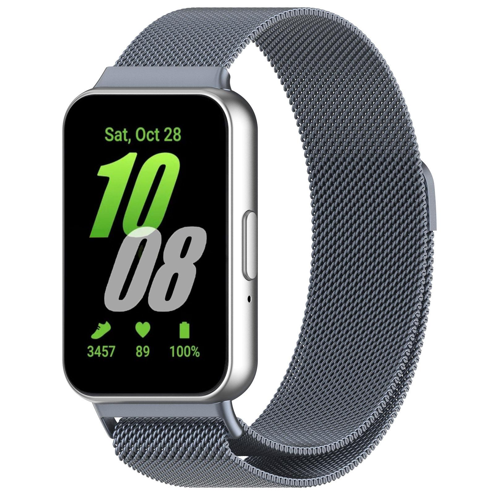

Металлический ремешок для Samsung Galaxy Fit 3 из нержавеющей стали, магнитный ремешок для ремня, ремешок для часов, аксессуары для Samsung Galaxy Fit 3 for Samsung Galaxy Fit 3