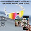 WiFi Smart Sunglasses with HD Camera for Video Recording & Photo Capture