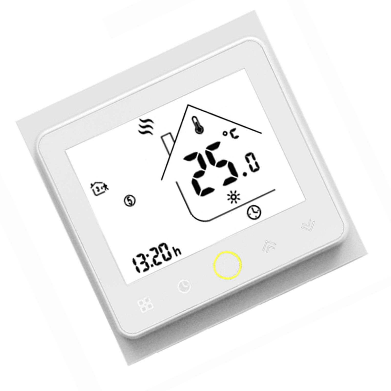 

Wi-Fi Smart Thermostat Контролер температури APP Control 5A Сумісний з Alexa / Google No Wifi білий