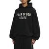 Fear of GodEssentials Logo Letter Hooded Trendy Versatile Sweatshirt Men Black ESSSW256210MP
