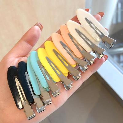 Koreanische Promi Nahtlose Seitenhaarspangen für Frauen - Pony & Entenschnabel-Haarspangen