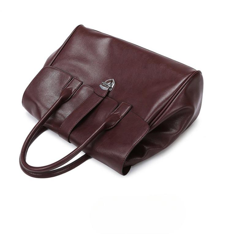 Women's Handbags Spring New Vegetable Tanned Leather Tote Bag High-grade Large Capacity Commuter Women's Bag Fashion Bag Women