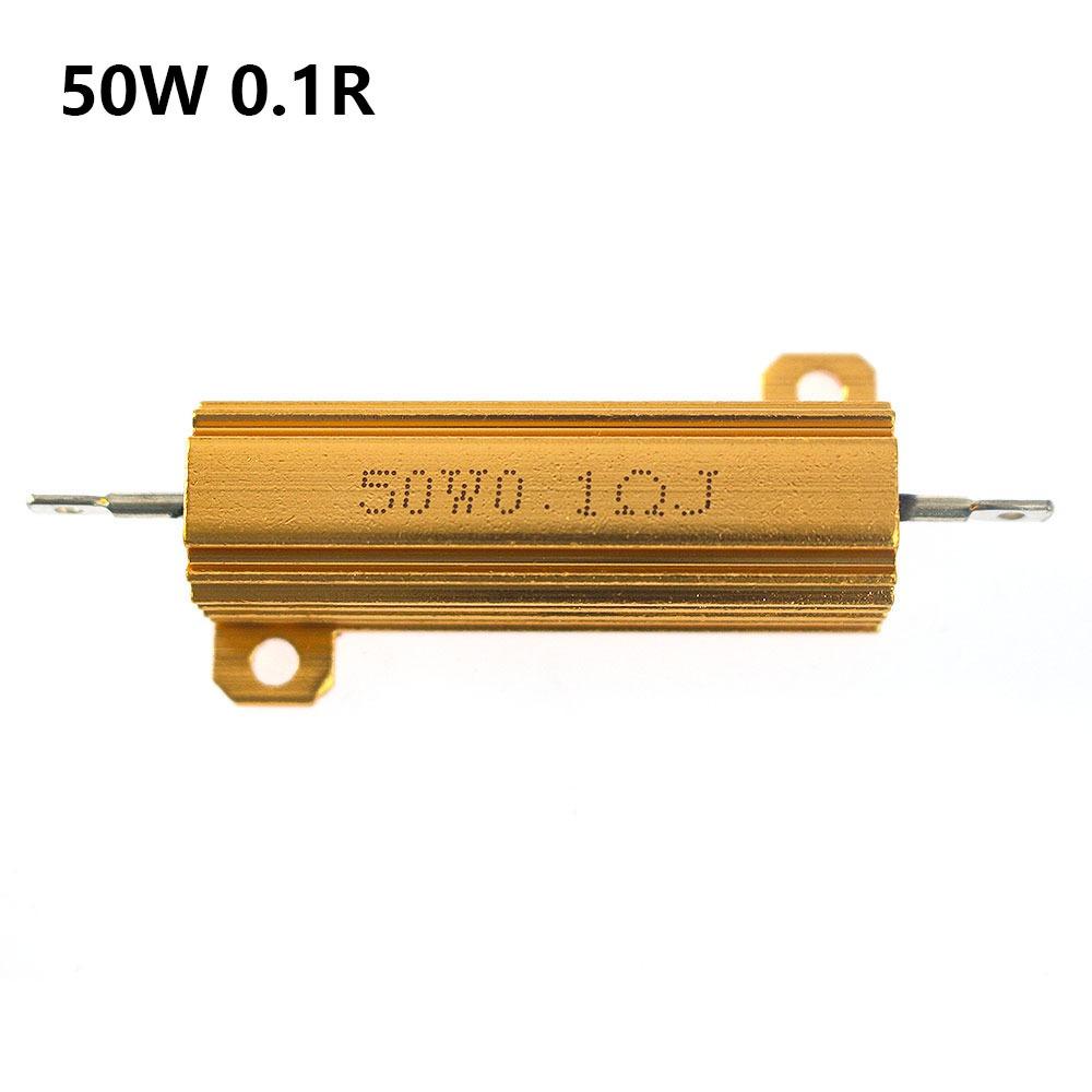 1Pcs Aluminum Shell Wirewound Load Resistor Metal Shell Resistor  for Current Limiting Protection