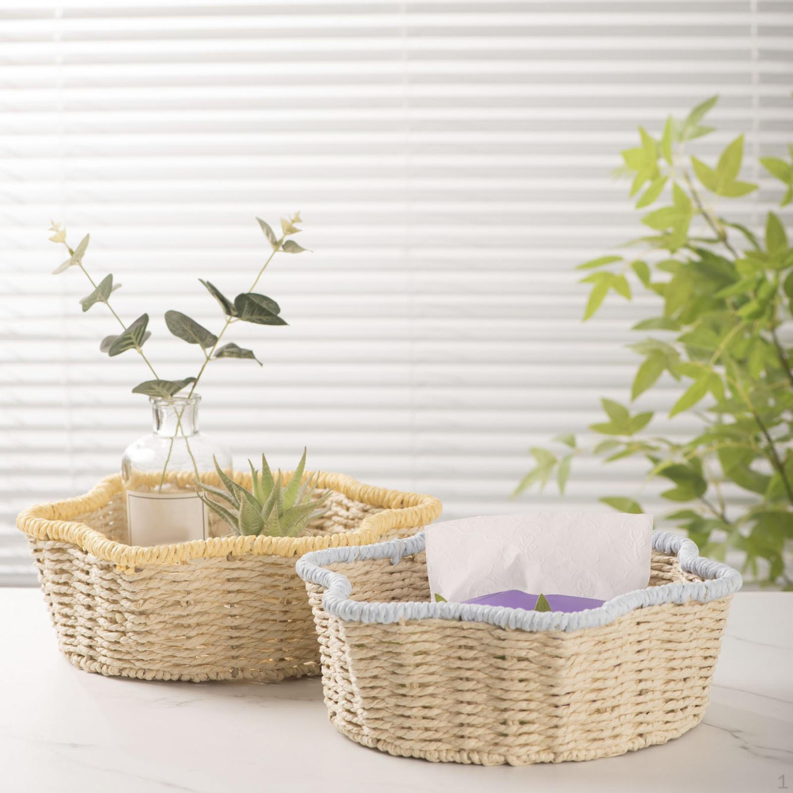 Корзина из бумажной веревки для хранения фруктов и овощей 122x39 дюйма Yellow Edge 2146₽