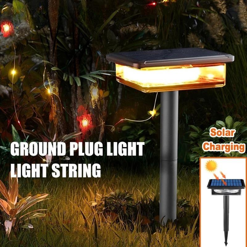 LED Solar Lichterkette Fee Camping Lichterkette Wasserdicht LED Außen Solar Garten Rasen Lichter für Party Pergola Hinterhof