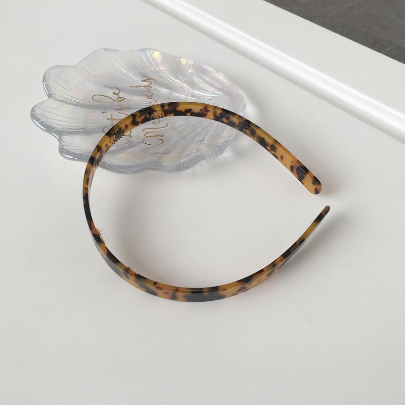 Neuer Acetatplatten-Kopfschmuck Temperament Einfache Haaraccessoires Mädchen Stirnband Schildpatt Klein Frisch Weiblich Stirnband Erwachsene