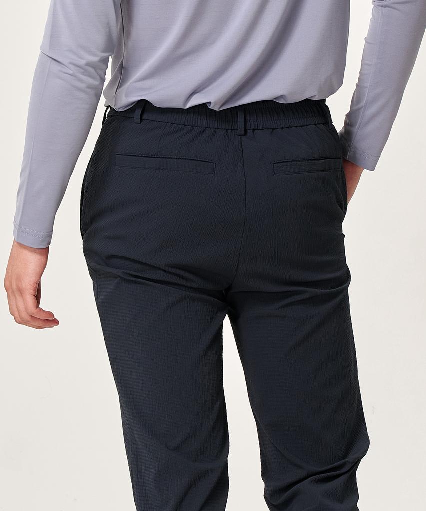 BILTMORE Men'S Golf Seersucker Tapered Elastic Pants