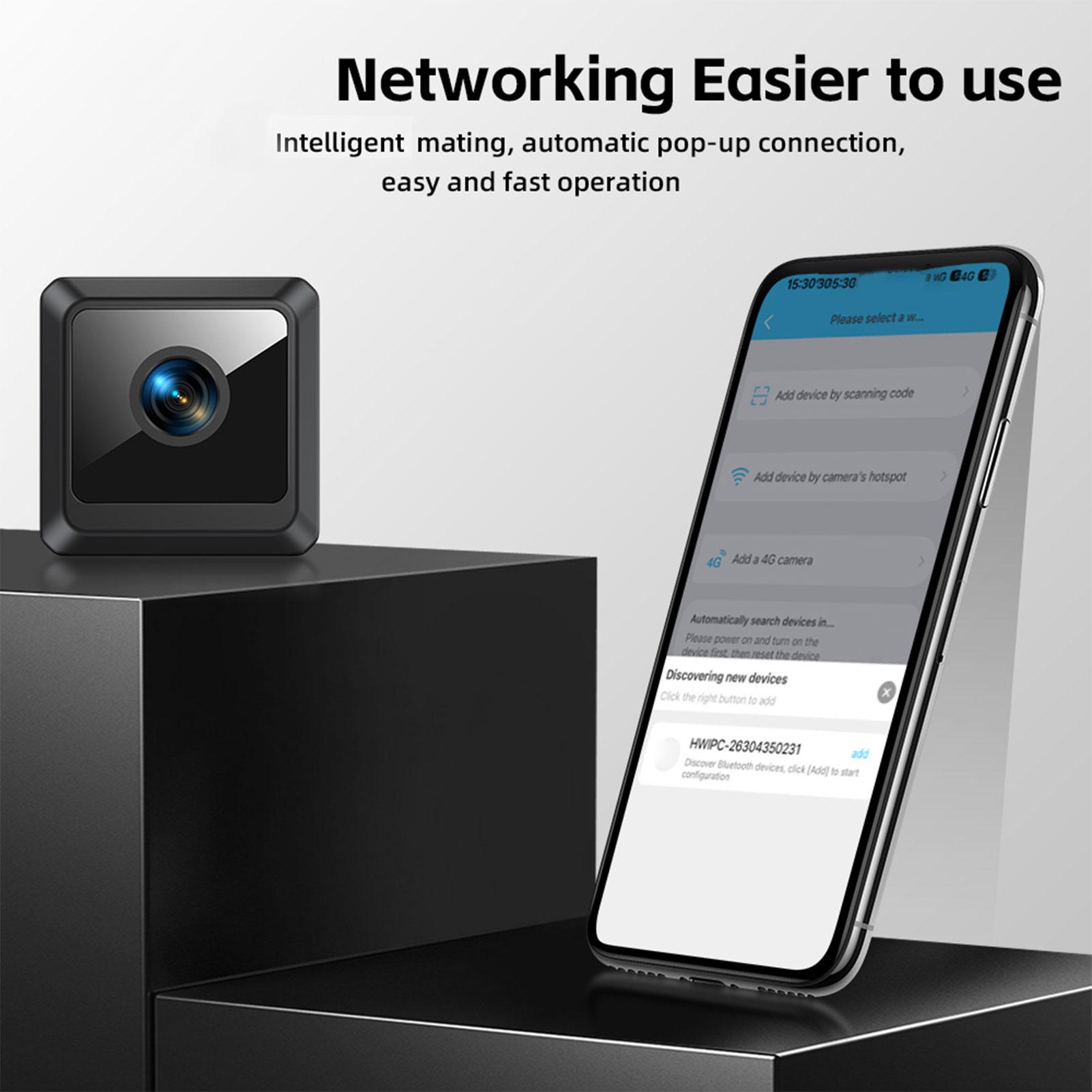 

Tiny Wireless Security Camera 1080P Video Motion Detection Monitoring for Home Indoor