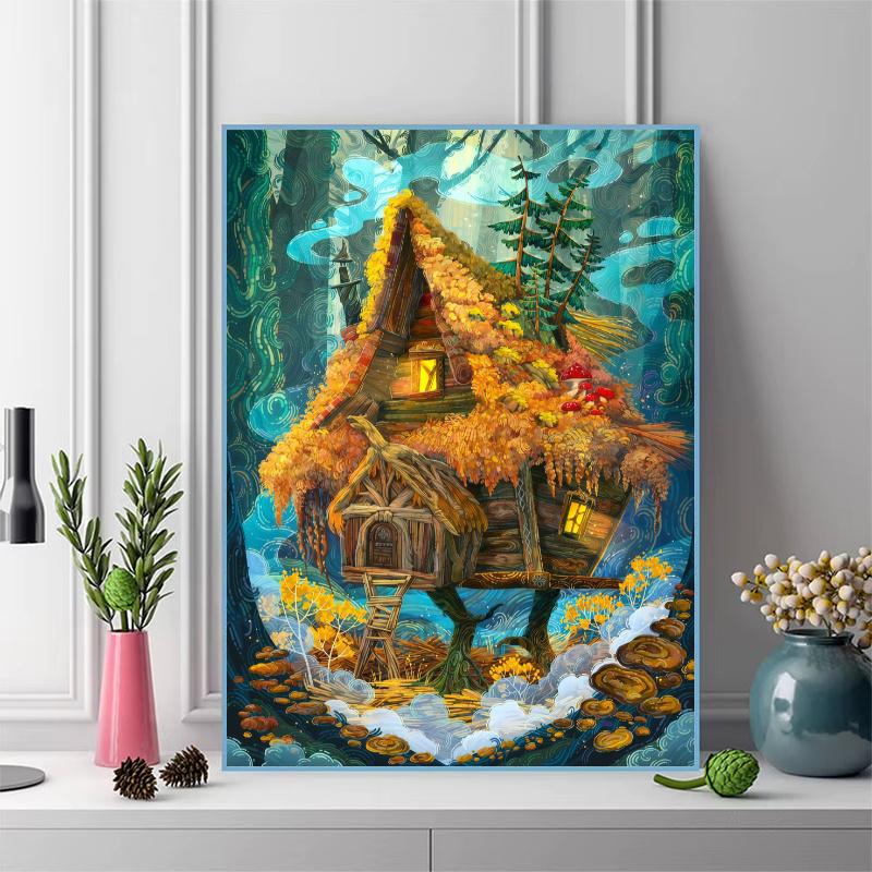 Baba Yaga 100% Round Full Drill 5D DIY Diamond Painting Embroidery Cross Stitch Rhinestone Décor
