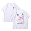 2025 Summer Japanese Cartoon Harajuku T-shirt Printed Street Short Sleeved Sports T-shirt All-purpose T-shirt for Women and Men
