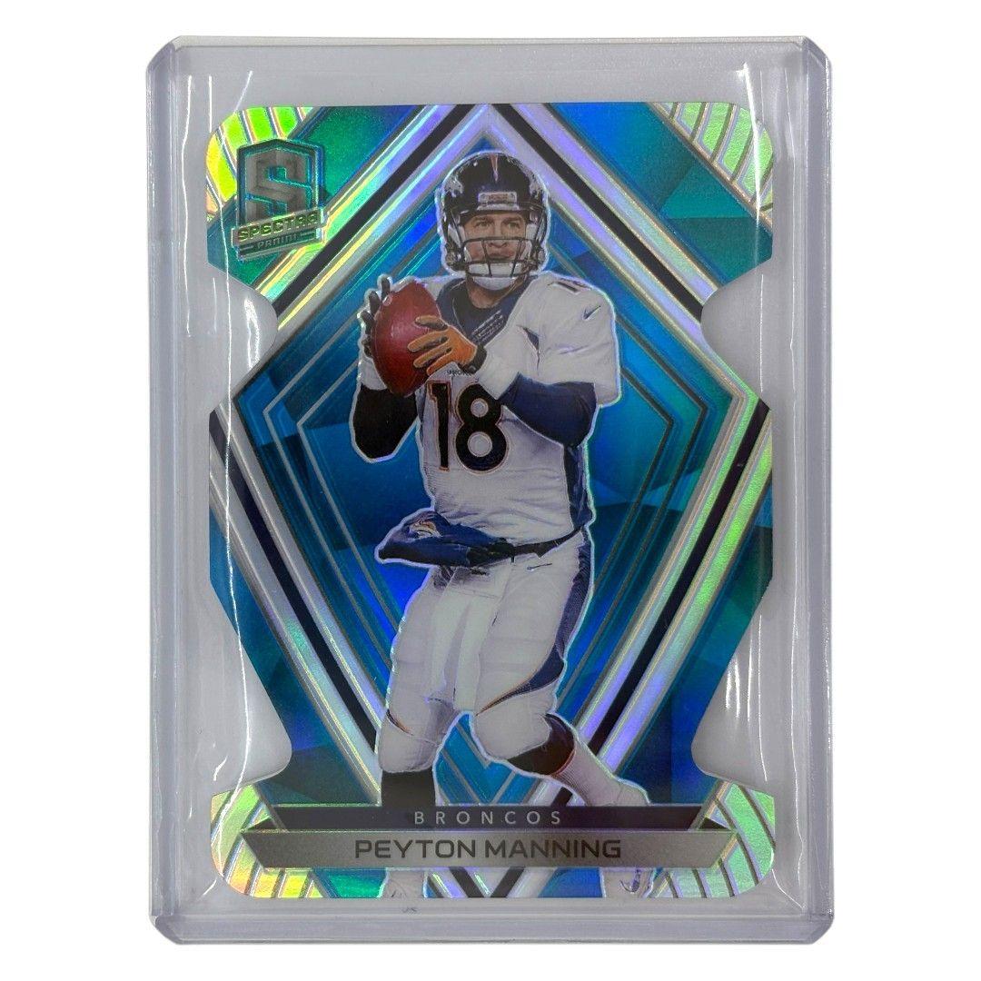 Used PANINI NFL Card SPECTRA PRIZM DIE-CUT PEYTON MANNING BRONCOS 18/50 #18 Free Shipping Used IT1