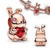 New Collection Series Cute Elephant Bear Penguin And Bunny Charm Bead Fit Original Bracelet DIY Accessories Gift For Women