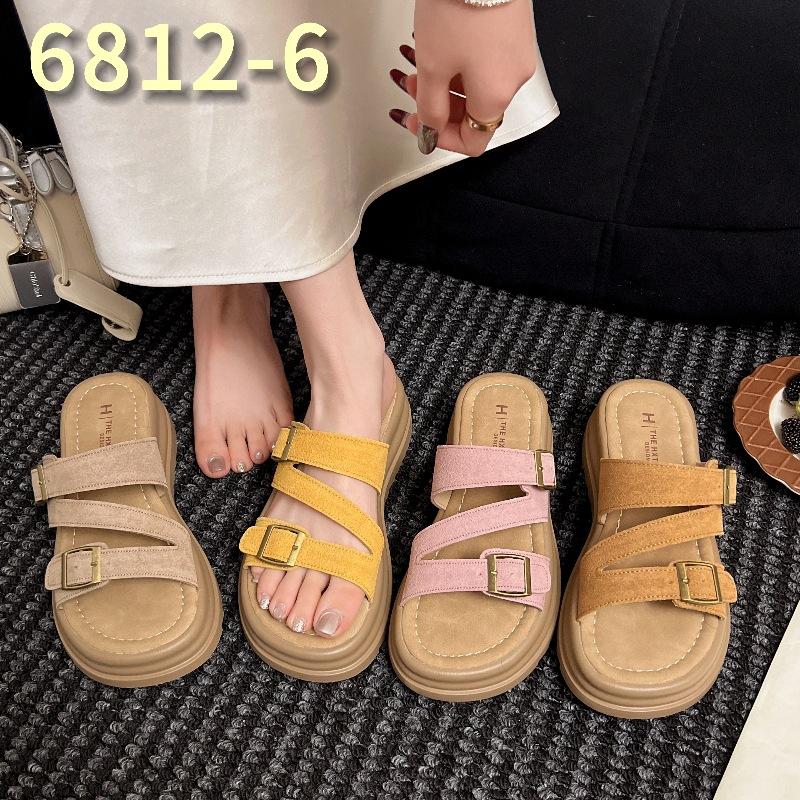 

thick-soled fairy wind-cool slippers, new female models for summer wear, flat-bottomed non-slip beach shoes, one dropshipping. 40