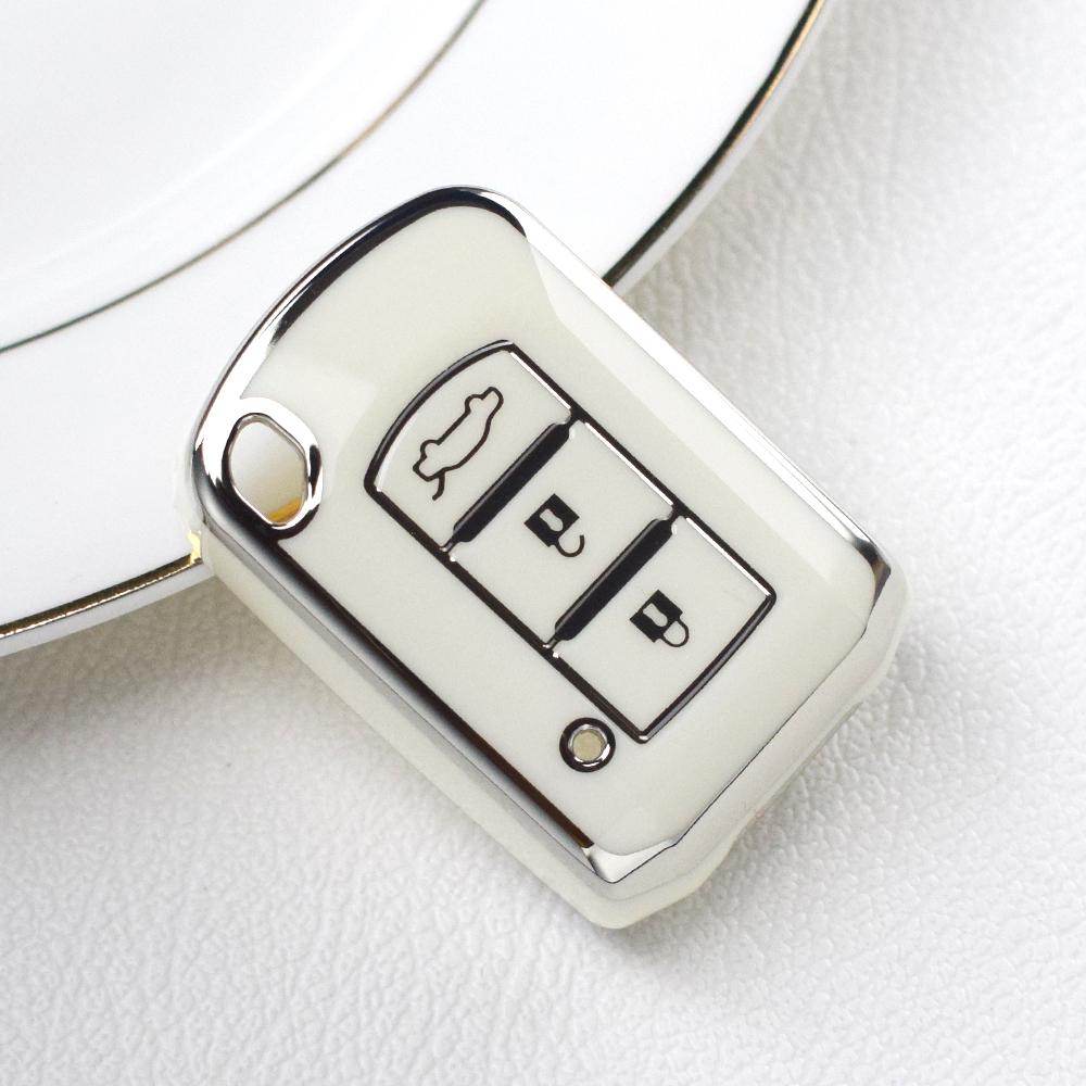 3 Buttons TPU Car Key Cover Case for Mitsubishi ASX Outlander Lancer EX Galant Pajero 2016 2017 Holder Bag Keychain Protector