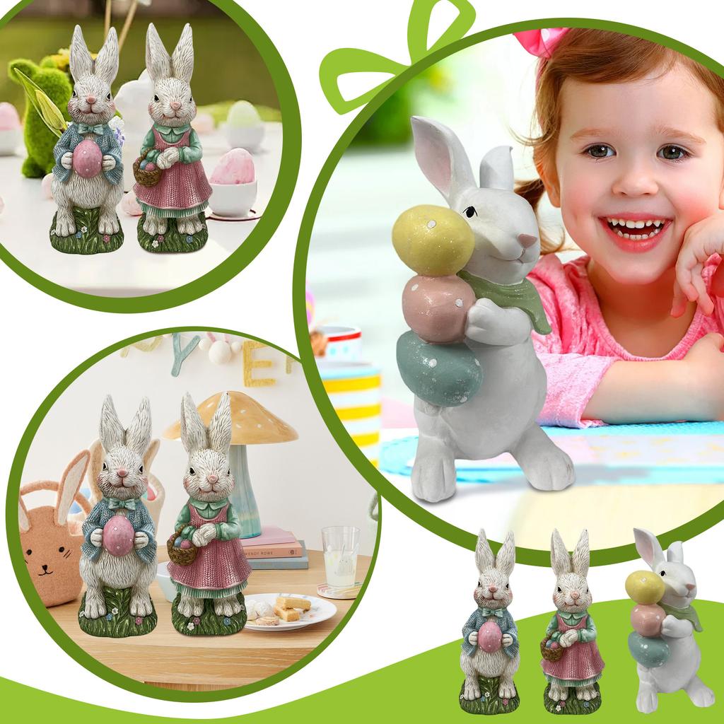 Easter Resin Decorative Statues And Figurines, Tabletop Ornaments, Garden Decorations.