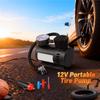 12V Portable Tire Pump with Digital Pressure Gauge Car Vehicle Tire Inflator Lightweight Air Compressor for Bicycle Basketball