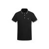 Logo Print Straight Cut Short Sleeve Polo Shirt Men Tops Black 8N1F2B-1JPTZ-0999