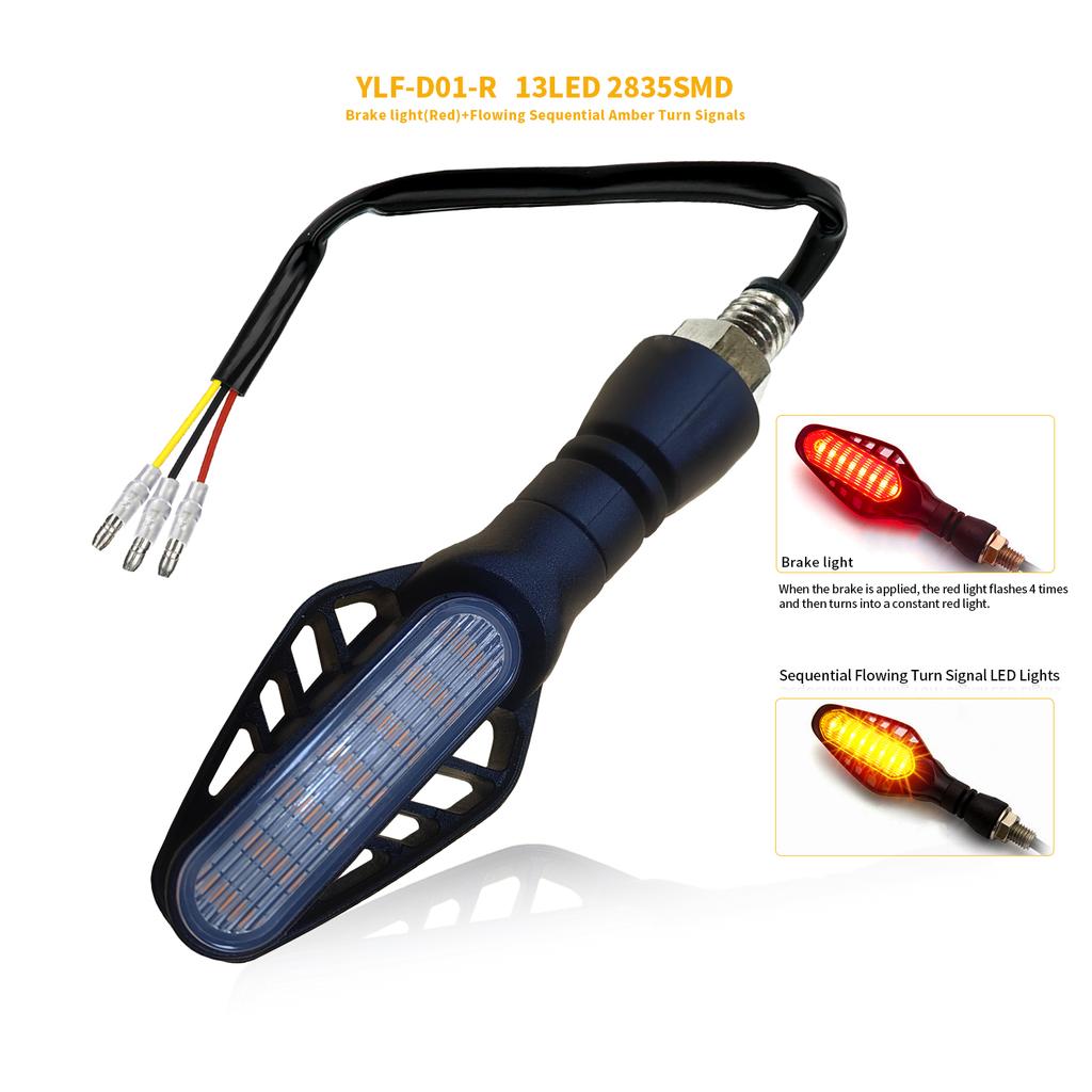 HQ Universal Led Motorcycle Directional Indicators Turn Signals Stop Signal Light DRL Flashing Flashing Rear Tail Brake Flasher